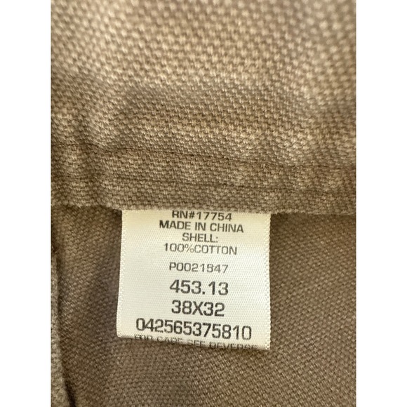 Key Worker Pants Mens Brown Canvas Carpenter Style 38x32 - Picture 5 of 5